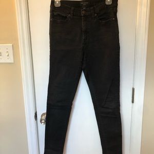 Banana Republic High Rise Black Skinny Jeans
